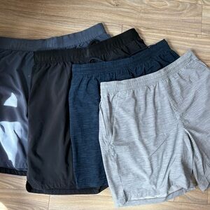 Lululemon Athletica Black and Gray Athletic Shorts Lightweight Breathable